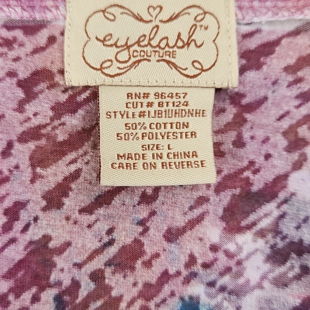 Colorful Long Sleeve Top, Thin, Large - Picture 3 of 6